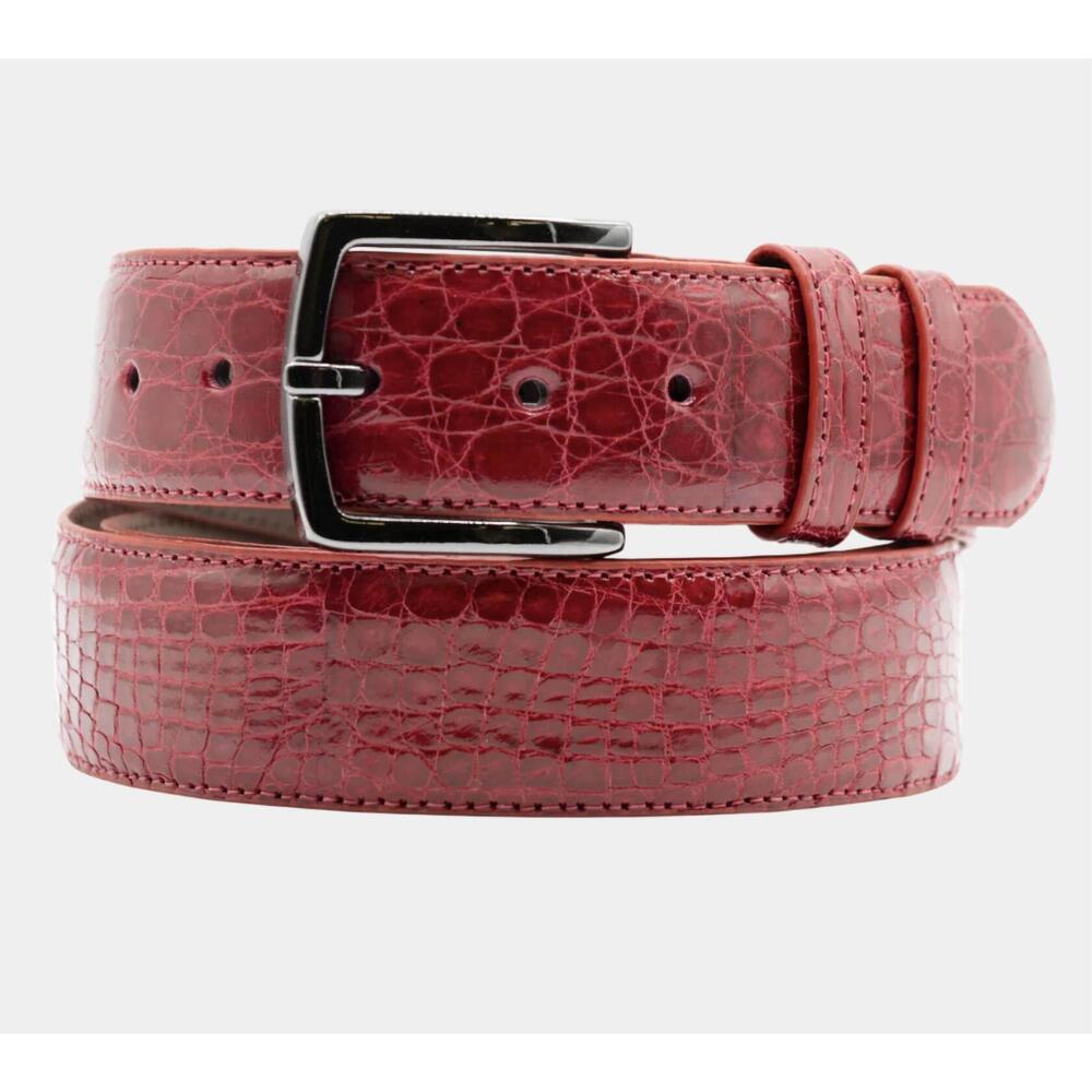 NEW LUSSO BENI men's apex belt in red